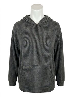 NEW SEW IN LOVE ribbed hoodie in black